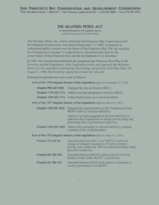 The McAteer-Petris Act